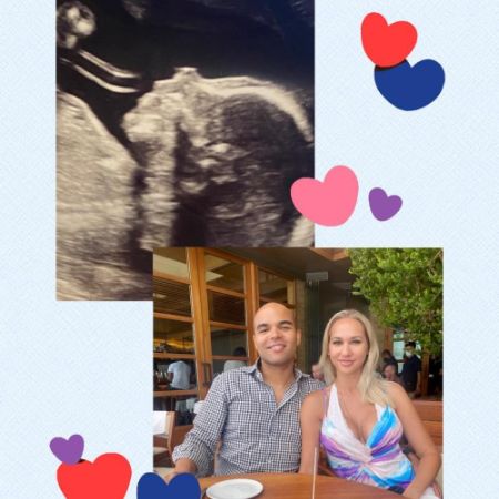 Justin Ryan Simpson shared a picture of his alleged partner and an ultrasound of his baby.